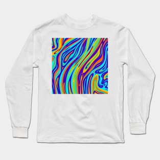 Violet and Coral Pink Inkscape Long Sleeve T-Shirt
